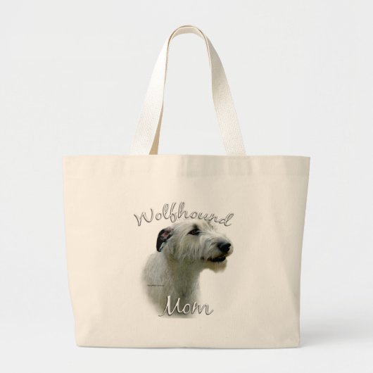 Irish Wolfhound Mama 2 Jumbo Stoffbeutel (Vorne)