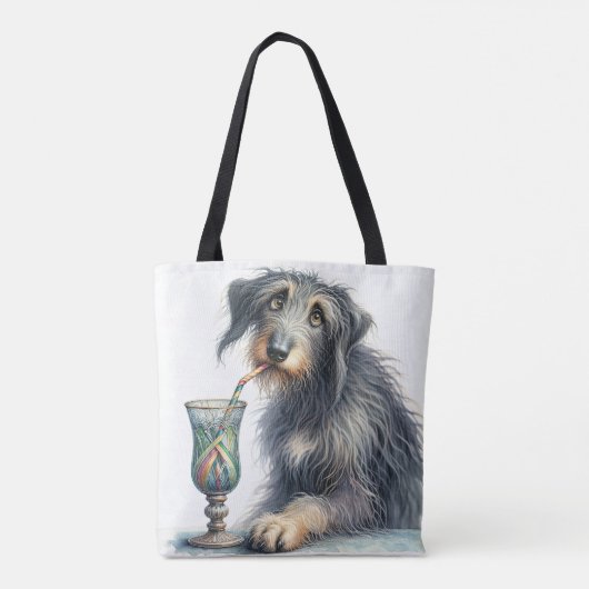 Irish Wolfhound mit Soda Tasche (Rückseite)