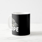 Irish Wolfhound Nope Funny Lazy Pet Dog Cute Kaffeetasse (Vorderseite Links)