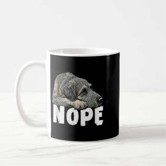 Irish Wolfhound Nope Funny Lazy Pet Dog Cute  Kaffeetasse (Links)