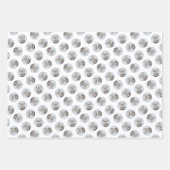 Irish Wolfhound Painting Gray Original Dog Art Geschenkpapier Set (Vorderseite 2)