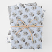 Irish Wolfhound Painting Gray Original Dog Art Geschenkpapier Set (Beispiel)