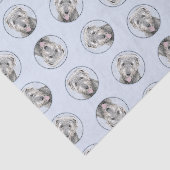 Irish Wolfhound Painting Gray Original Dog Art Seidenpapier (Ausschnitt)