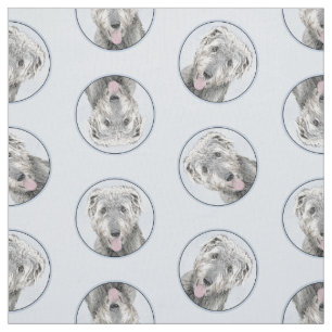 Irish Wolfhound Painting Gray Original Dog Art Stoff