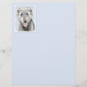 Irish Wolfhound Painting - Niedliche Original Dog (Vorderseite)