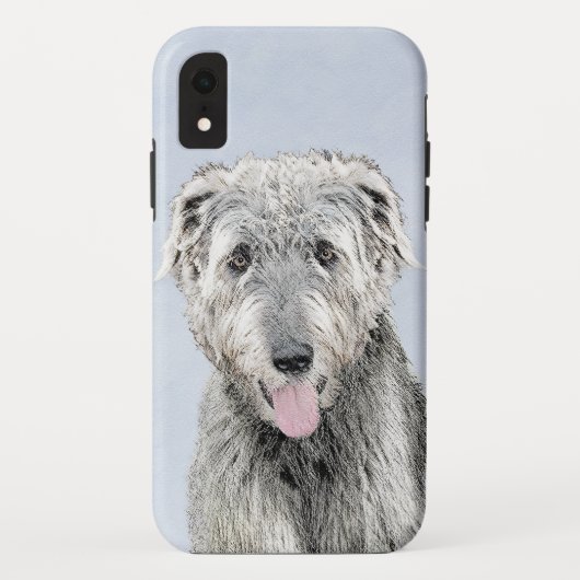 Irish Wolfhound Painting - Niedliche Original Dog  Case-Mate iPhone Hülle (Rückseite)