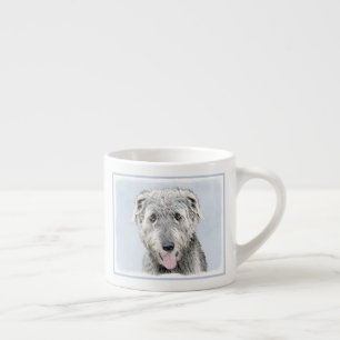 Irish Wolfhound Painting - Niedliche Original Dog  Espressotasse