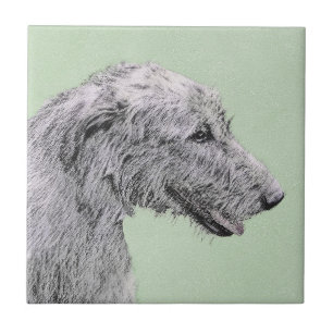 Irish Wolfhound Painting - Niedliche Original Dog  Fliese