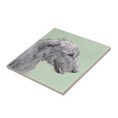 Irish Wolfhound Painting - Niedliche Original Dog  Fliese (Seite)