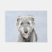 Irish Wolfhound Painting - Niedliche Original Dog  Fußmatte (Vorderseite)