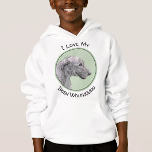 Irish Wolfhound Painting - Niedliche Original Dog Hoodie