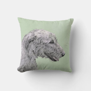 Irish Wolfhound Painting - Niedliche Original Dog  Kissen