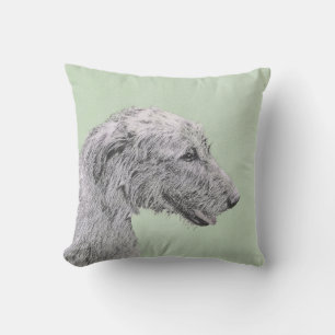 Irish Wolfhound Painting - Niedliche Original Dog  Kissen