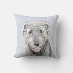 Irish Wolfhound Painting - Niedliche Original Dog Kissen