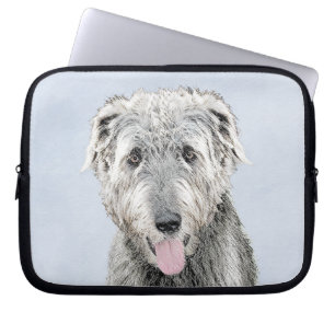Irish Wolfhound Painting - Niedliche Original Dog  Laptopschutzhülle