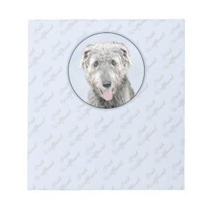 Irish Wolfhound Painting - Niedliche Original Dog  Notizblock