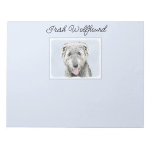 Irish Wolfhound Painting - Niedliche Original Dog  Notizblock