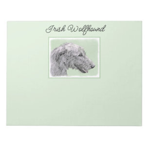 Irish Wolfhound Painting - Niedliche Original Dog  Notizblock