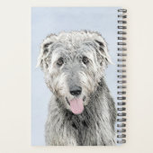 Irish Wolfhound Painting - Niedliche Original Dog  Planer (Rückseite)