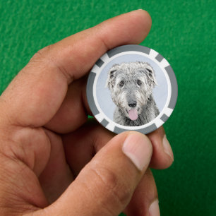 Irish Wolfhound Painting - Niedliche Original Dog Pokerchips