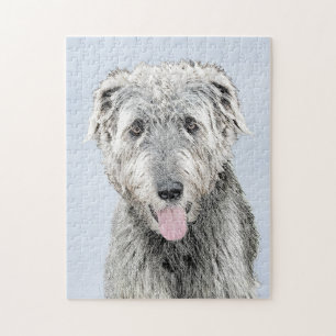 Irish Wolfhound Painting - Niedliche Original Dog  Puzzle
