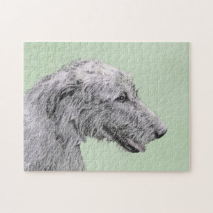 Irish Wolfhound Painting - Niedliche Original Dog Puzzle