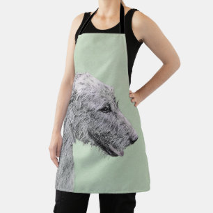 Irish Wolfhound Painting - Niedliche Original Dog Schürze