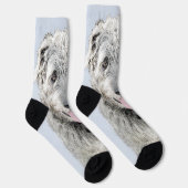 Irish Wolfhound Painting - Niedliche Original Dog Socken (Rechts)
