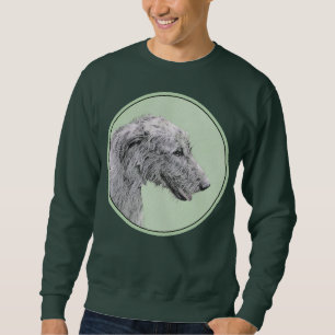 Irish Wolfhound Painting - Niedliche Original Dog  Sweatshirt