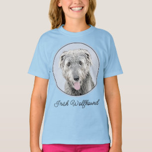 Irish Wolfhound Painting - Niedliche Original Dog T-Shirt