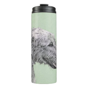Irish Wolfhound Painting - Niedliche Original Dog Thermosbecher