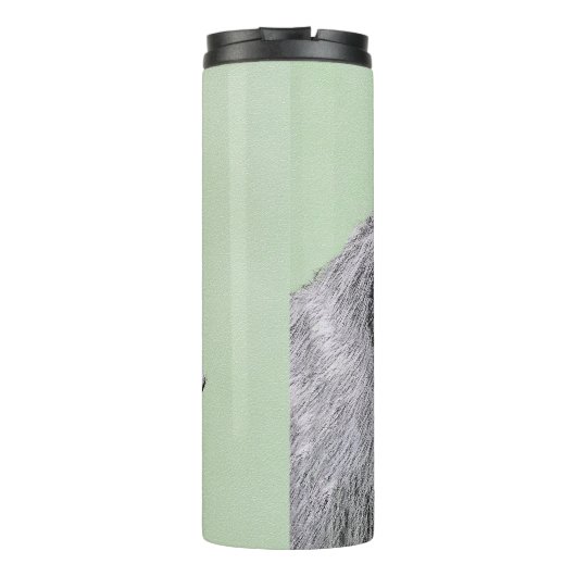 Irish Wolfhound Painting - Niedliche Original Dog  Thermosbecher (Rückseite)