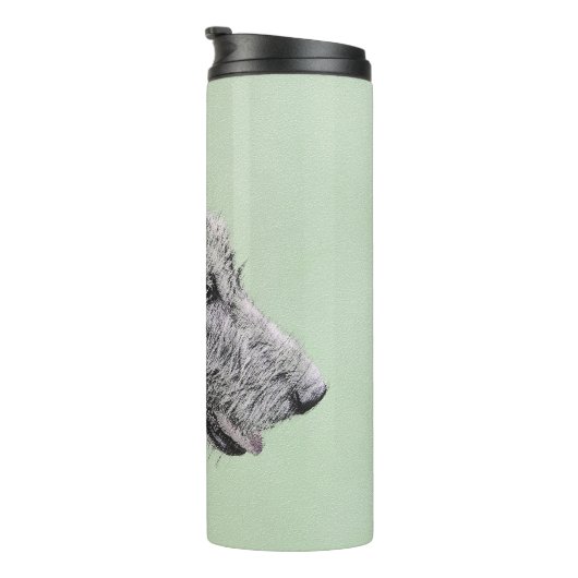 Irish Wolfhound Painting - Niedliche Original Dog  Thermosbecher (Nach rechts gedreht)