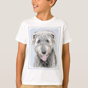 Irish Wolfhound Painting - Niedliche Original Hund T-Shirt