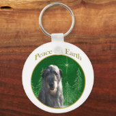 Irish Wolfhound Peace Schlüsselanhänger (Vorderseite)