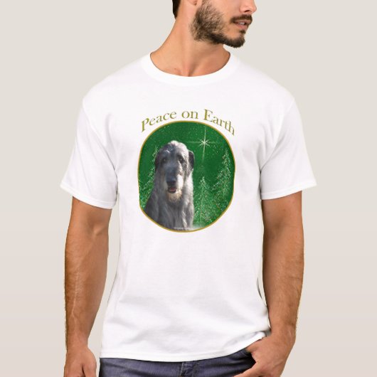 Irish Wolfhound Peace T-Shirt (Vorderseite)