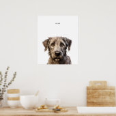Irish Wolfhound Personalisiert Print Poster (Küche)