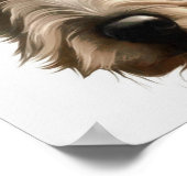 Irish Wolfhound Pet Portrait Painting Abgeschieden Poster (Ecke)