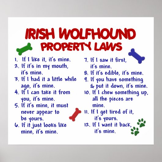 IRISH WOLFHOUND PL2 POSTER (Vorne)