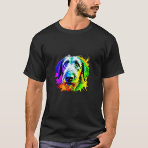 Irish Wolfhound Pop Art I Dog Lover I Splash Art W T-Shirt