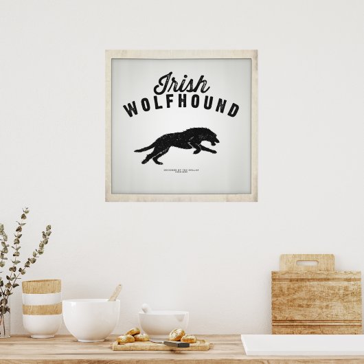 Irish Wolfhound Poster (Küche)