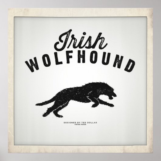 Irish Wolfhound Poster (Vorne)