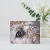 Irish Wolfhound Postkarte (Stehend Vorderseite)