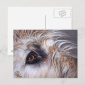Irish Wolfhound Postkarte (Vorne/Hinten)