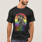 Irish Wolfhound Pro Choice Pro Feminism Pro Dogs L T-Shirt (Vorderseite)