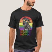 Irish Wolfhound Pro Choice Pro Feminism Pro Dogs L T-Shirt (Vorderseite)