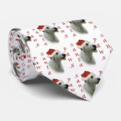 Irish Wolfhound Santa Paws Krawatte (Gerollt)