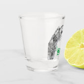 Irish Wolfhound Shot Glass Schnapsglas (Links)