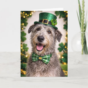 Irish Wolfhound St. Patrick’s Day Karte