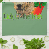 Irish Wolfhound St Patricks Geschirrtuch (Gefaltet)
